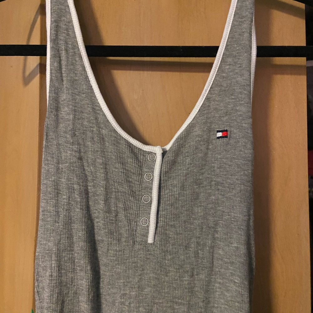 size: M gray Tommy Hilfiger bodysuit